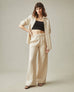 Women's Linen Wide Leg Pant - Cotton